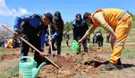 Elazığlılar ormanı yangın riskinden korumak için kolları sıvadı
