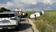 Diyarbakır Silvan yolunda minibüs devrildi 19 kişi yaralandı