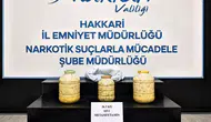 Yüksekova yolunda peynir bidonuna gizlenmiş zehir sevkiyatı
