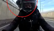 Mardin yolunda şaşırtan kaza Motosikletli sürücünün kaskına kuş çarptı