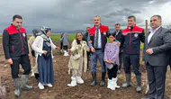 Ağrı'da çiftçiye meyve fidanı desteği
