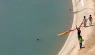 Batman'da sulama kanalında can pazarı