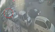 Siirt'te balkondan düşen bebek kameraya yakalandı