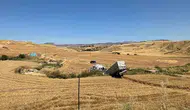 Batman'da tır sulama kanalına uçtu