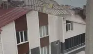 Ahlat'ta şiddetli fırtına binanın çatısını yerinden söktü
