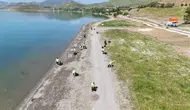 Hazar Gölü kıyılarından 12 ton çöp çıktı