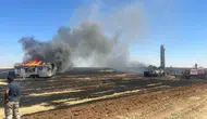 Şanlıurfa Ceylanpınar'da sondaj aracında çıkan yangın üç işçiyi yaraladı