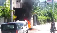 Batman’da sokak ortasında motosiklet alev topuna döndü