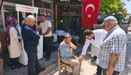 Çemişgezek meydanında vatandaşlara ücretsiz fiziksel sağlık taraması