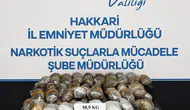 Hakkari polisinden büyük uyuşturucu operasyonu