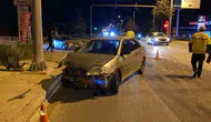 Elazığ Malatya Caddesi üzerinde iki otomobil çarpıştı