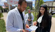 Yüksekova’da sağlıkçılardan sahada sigarayla mücadele hamlesi