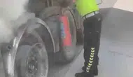 Şanlıurfa yolunda yakıt tankeri yangını son anda durduruldu