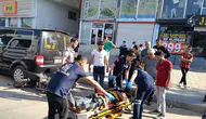 Midyat'ta motosiklet kazası sonucu bir kişi hastaneye kaldırıldı