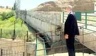 Esendere sınırında yeni sosyal alanlar için beton duvarlar yükseliyor