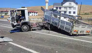 Elazığ kara yolunda iki kamyonun karıştığı kazada bir kişi yaralandı