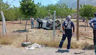 Elazığ yolunda kaza Otomobil takla attı