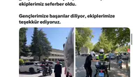 Elazığ polisi YKS adaylarını sınav merkezine yetiştirdi