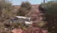 Hilvan yolunda direksiyon hakimiyeti kaybolan araç tarlaya devrildi