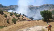 Dicle kırsalında örtü yangını paniği