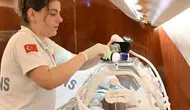 Şırnaklı minik bebeğin kalp tedavisi için İstanbul yolculuğu başladı