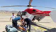 Şırnakta ağır yaralanan hasta hava ambulansıyla Şanlıurfaya sevk edildi