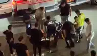Elazığ Malatya Caddesinde kontrolden çıkan motosiklet devrildi