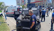 Cizre ilçesinde zırhlı polis aracı kaza yaptı