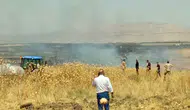 Derik kırsalında başlayan anız yangını için ekipler harekete geçti
