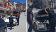 Hakkari’de otomobilin motoruna giren yavru kedi ekipleri harekete geçirdi