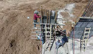 Elazığ şantiyelerinde kavurucu sıcak altında zorlu mesai
