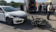 Siirt merkezde otomobil ve motosikletin karıştığı kazada iki kişi yaralandı