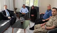 Kurtalan Kaymakamı Salih Başara şehit yakınlarını evlerinde ziyaret etti