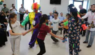 Ceylanpınar Devlet Hastanesi minik hastalar için şenlik alanına dönüştü