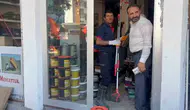 Bitlis'te bir dükkana giren yılan çevrede korku dolu anlar yaşattı