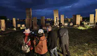 Ahlat Selçuklu Mezarlığı gece ışıklandırmasıyla fotoğrafçıların yeni gözdesi oldu