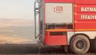 Beşiri ilçesindeki tarım arazilerinde çıkan yangın kontrol altına alındı