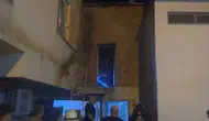 Elazığ Kovancılarda bir restoranda çıkan baca yangını korku yarattı