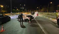 Van Edremit yolunda otomobil devrildi