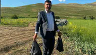 Hakkari yolundaki cam kırıkları tarım arazilerini ve hayvanları tehdit ediyor