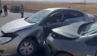 Silvan'da trafik kâbusu: İki araç birbirine girdi, yaralılar var