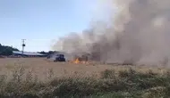 Elazığ Akçakiraz bölgesindeki boş arazide yangın paniği yaşandı