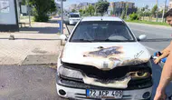 Batman Gültepe Mahallesi'nde park halindeki araç alevlere teslim oldu