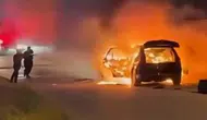 Muşta seyir halindeki otomobil bir anda alevlere teslim oldu
