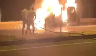 Bingöl yolunda seyir halindeki hafif ticari araç küle döndü