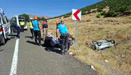 Bingöl yolunda kontrolden çıkan araç şarampole yuvarlandı