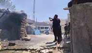 Siirt Kurtalan’daki bir bahçede tandır ateşi korku dolu anlar yaşattı