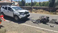 Bingöl Sancak beldesinde otomobil ile motosiklet çarpıştı 3 yaralı