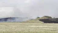 Bitlis Ahlat ve Tatvan arasında çıkan otluk yangını korkuttu