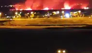 Diyarbakır'da kuru ot yangını gece yarısı paniğe yol açtı